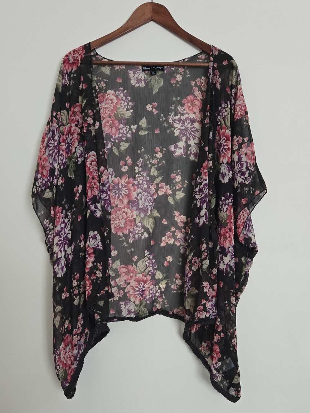 Floral Sheer Kimono Cardigan